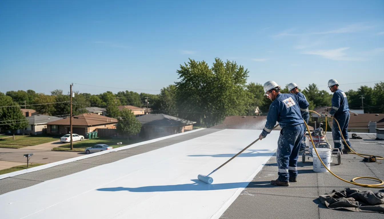 Commercial roof coating in Iron City, GA near me